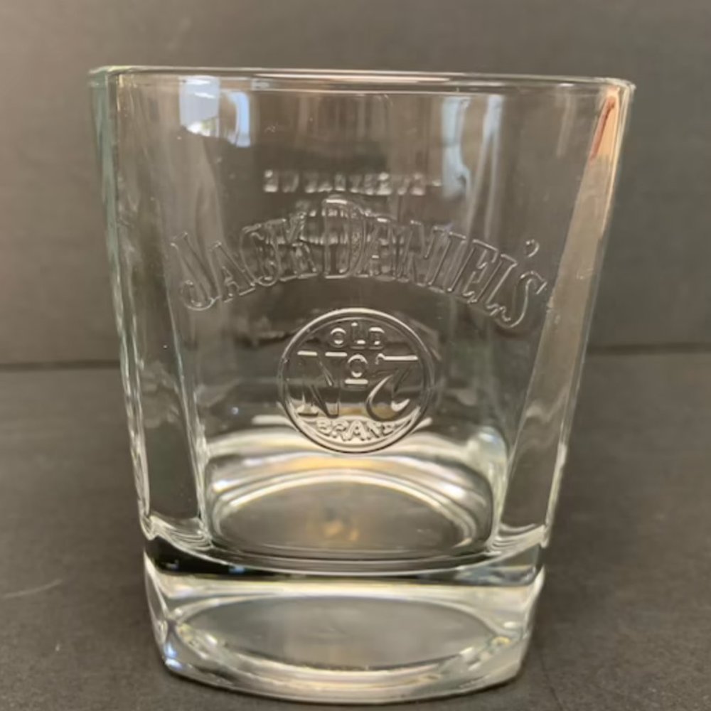 Rare Jack Daniel's Old No. 7 Etched Rock Glass